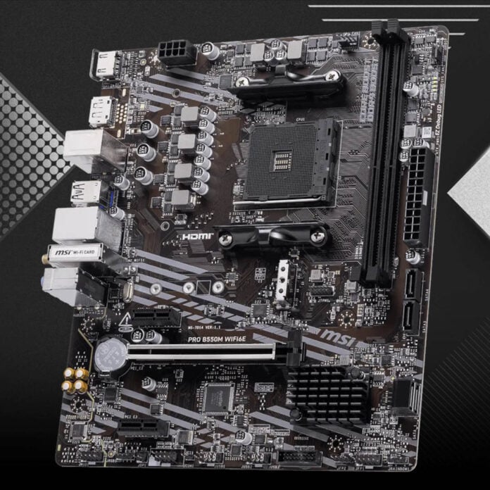MSI Pro B550M WiFi6E.