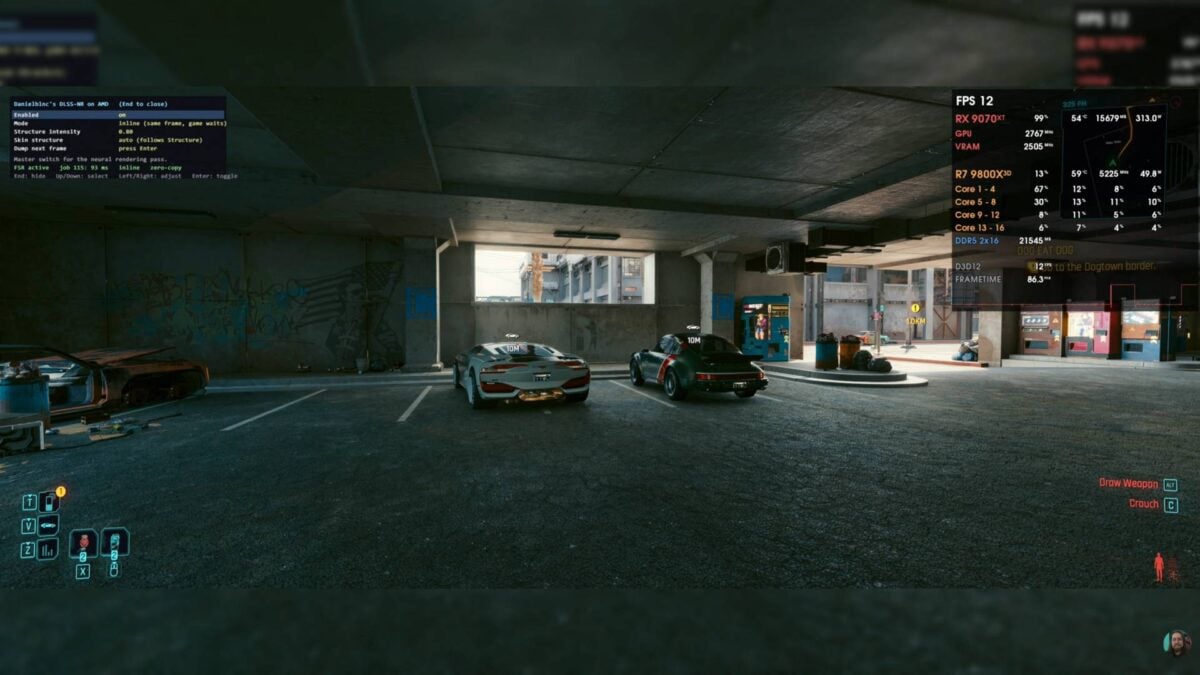 Nvidia DLSS 5 running on AMD Radeon RX 9070 XT GPU.