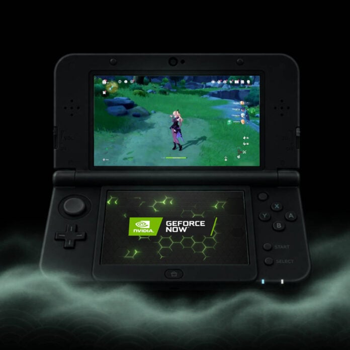 Nvidia GeForce Now on the Nintendo 3DS.