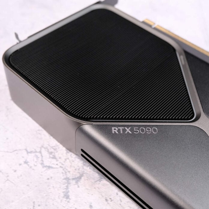 An Nvidia GeForce RTX 5090 Founders Edition.