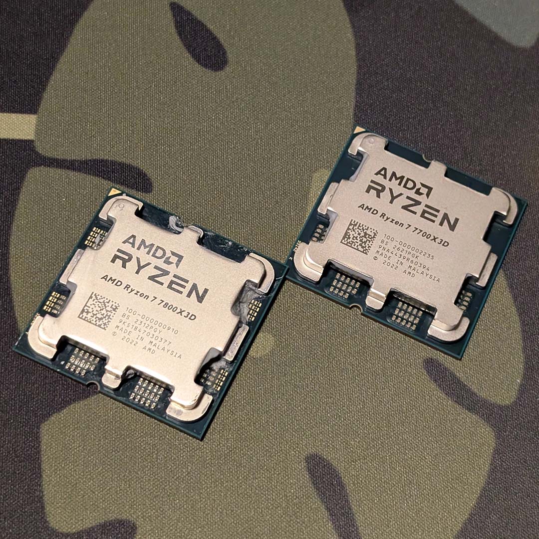 AMD Ryzen 7 7700X3D vs. 7800X3D