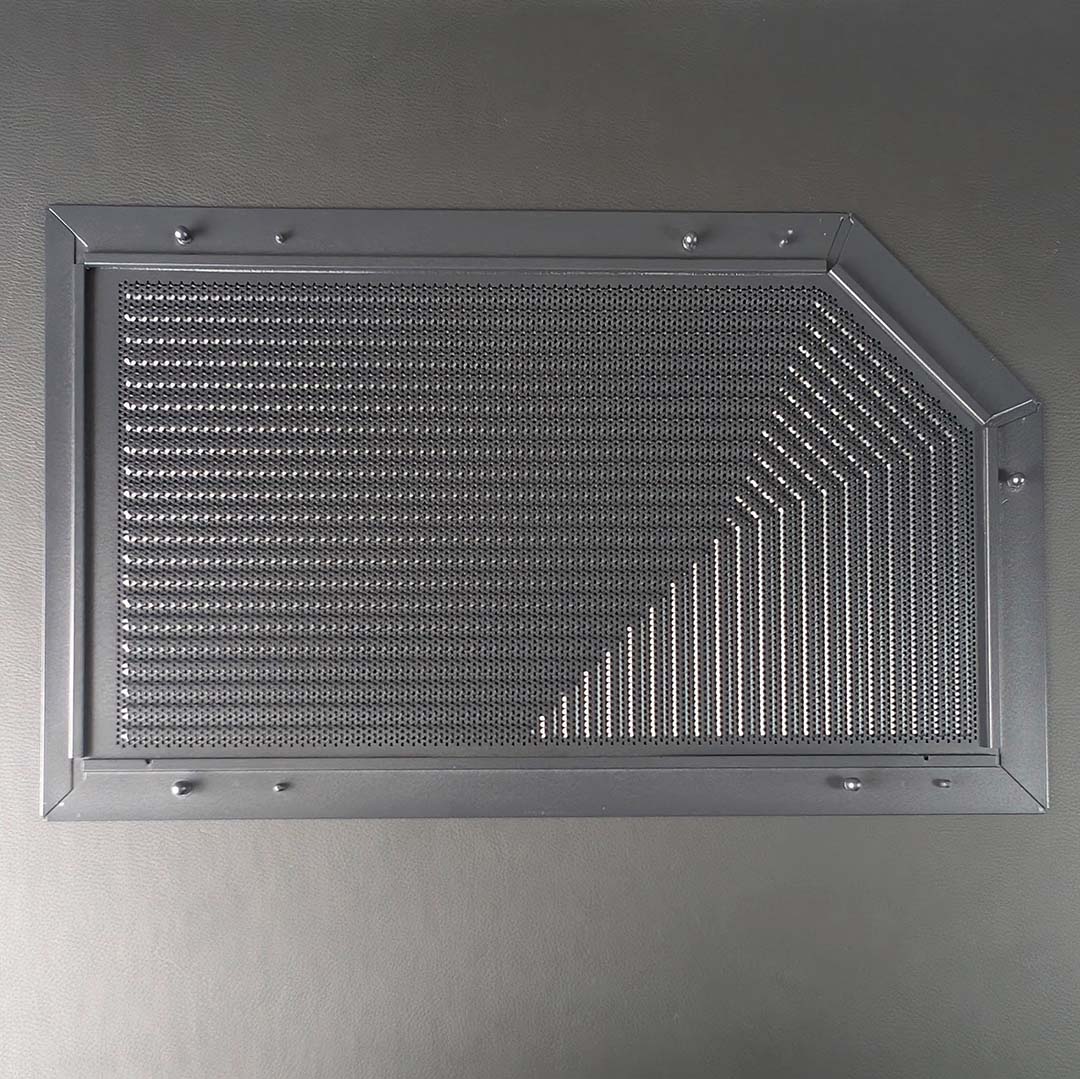 The underside of the top panel of the Hyte Y50 RGB.