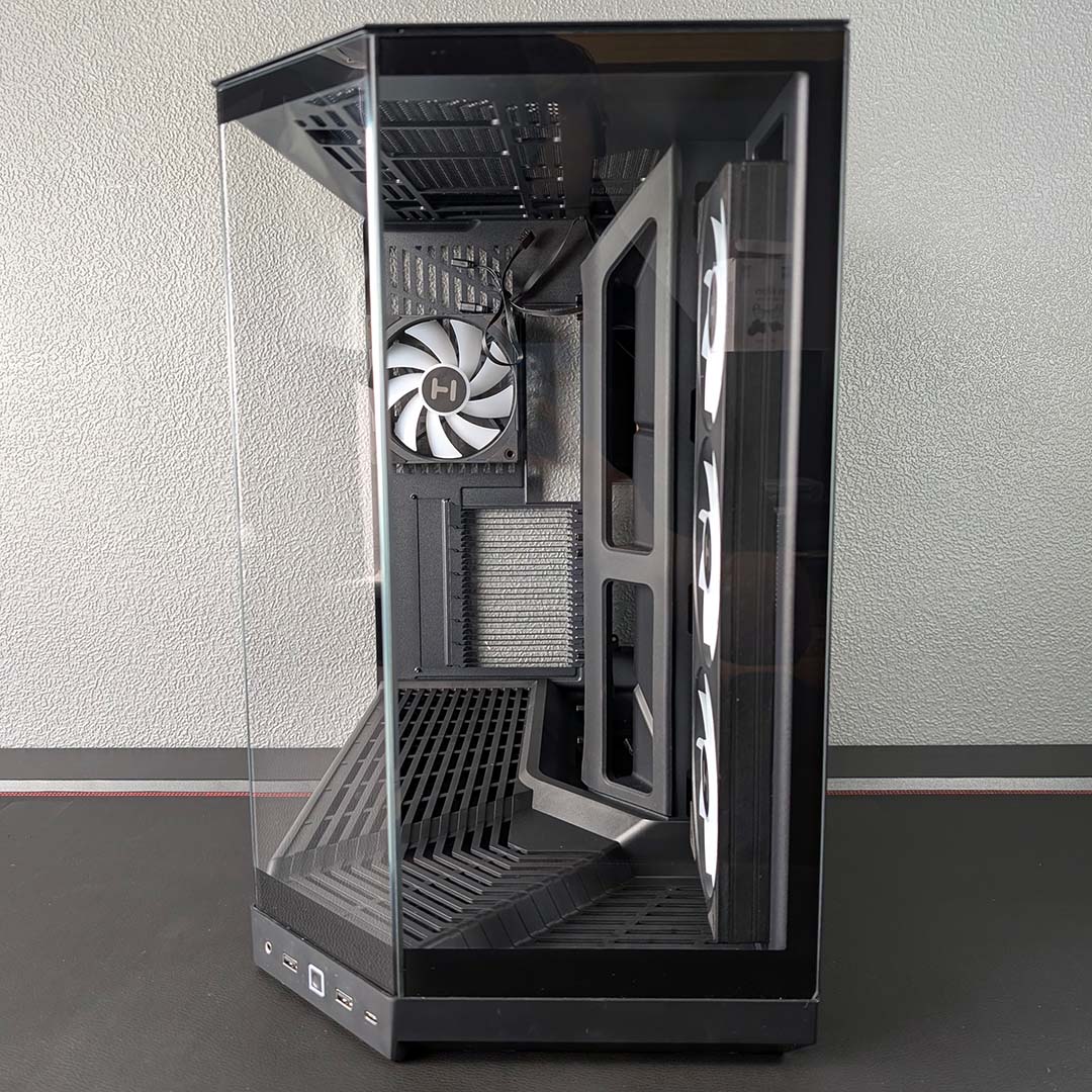 The front of the Hyte Y50 RGB.