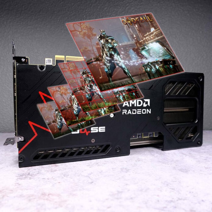 AMD Radeon graphics card with FSR Frame Generation.