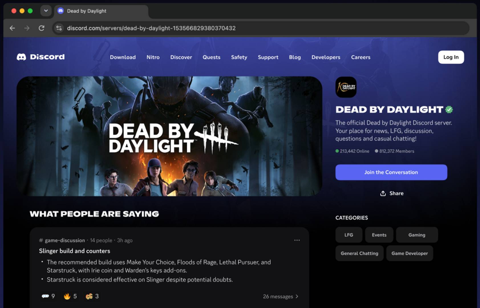 Discord discoverable server content - example.