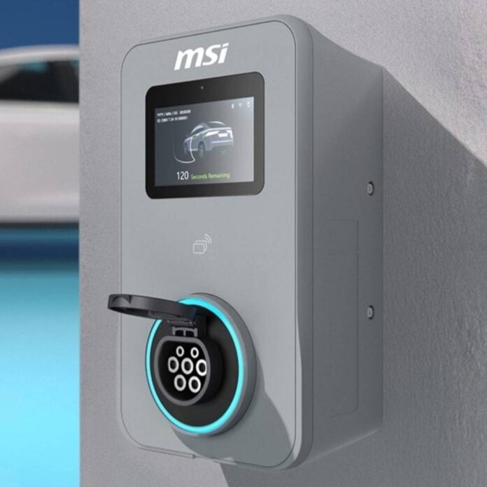 MSI Eco series EV charger.
