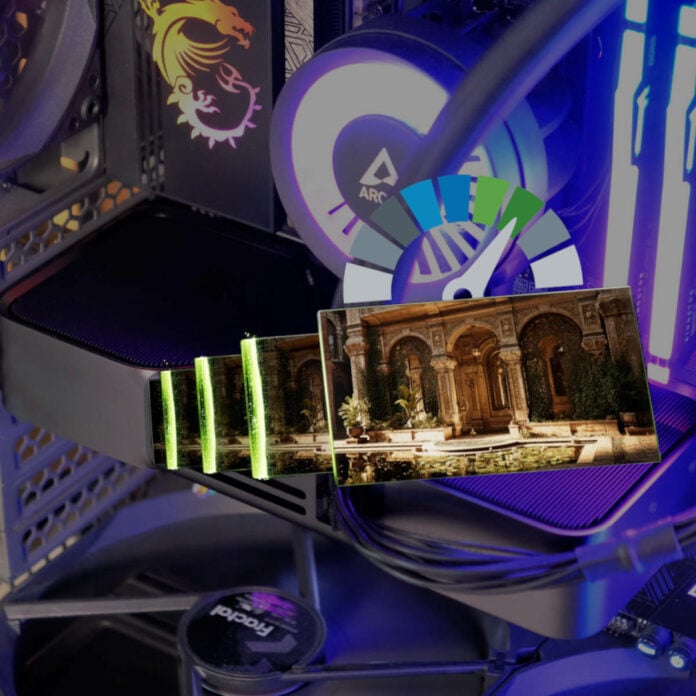 Nvidia DLSS Frame Generation.