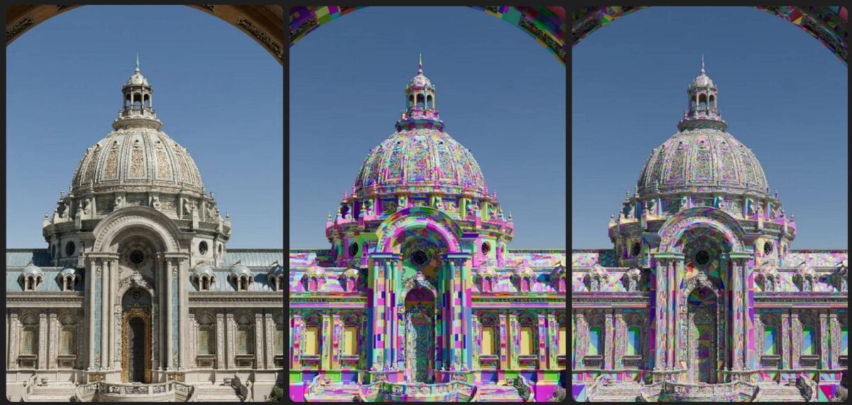 Raytracing Clustered Geometry - example.