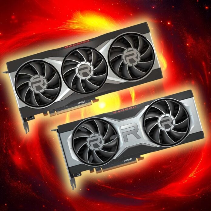 AMD Radeon RX 6800 XT and 6700 XT graphics cards.