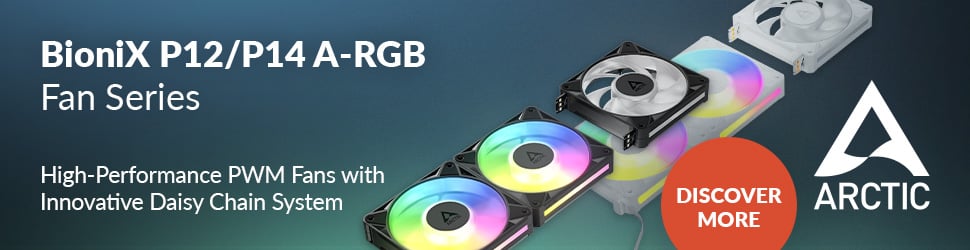 High-performance PWM fans with innovative daisy chain system.