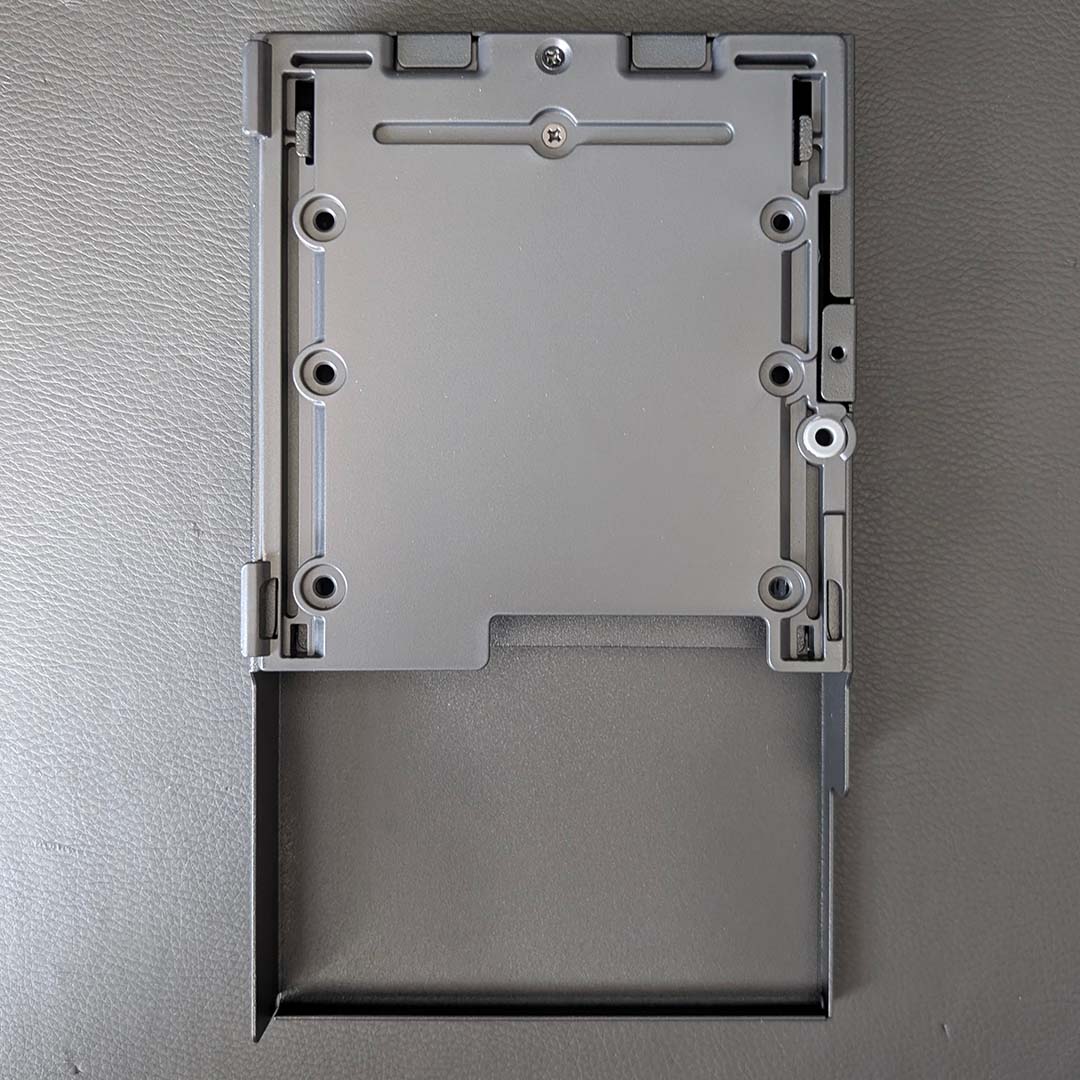 A top-down view of the storage bay in the HAVN HS 360 VGPU.