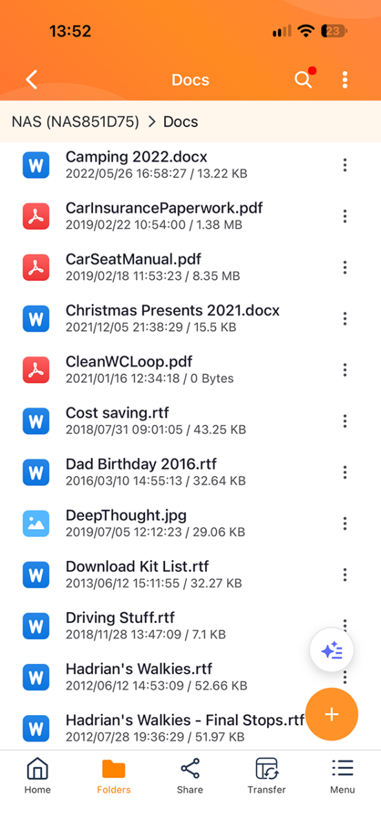 QNAP QuFile iPhone app