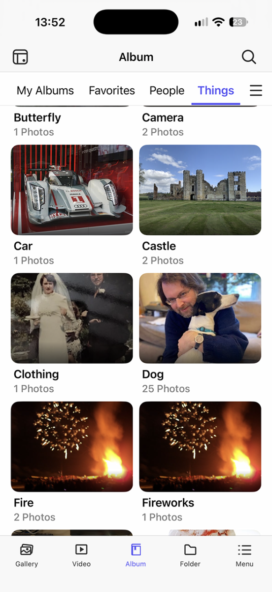 QNAP QuMagie iPhone app search